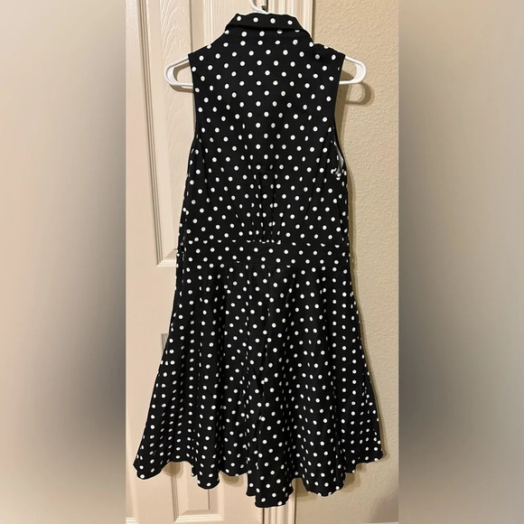 City Chic Nellie Dress Navy spot - new with tags size 14 - Picture 7 of 13